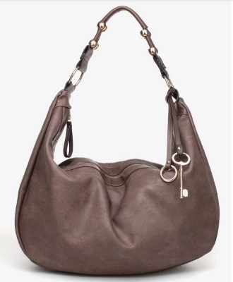 Taupe Hobo Handbag