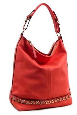 Pink bucket style handbag