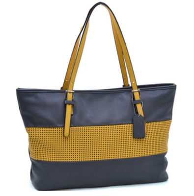 Grey and Yellow Tote