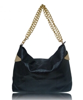 Black hobo handbag