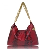 Snakeskin Hobo Handbag