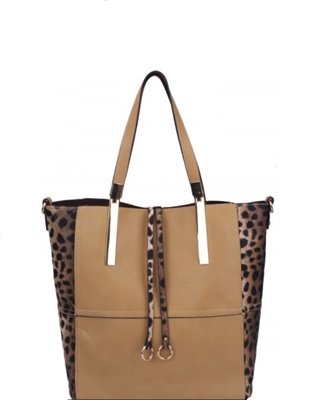 Animal Print Tote Handbag