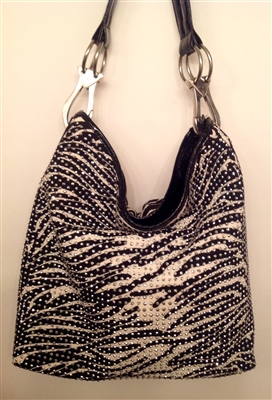 Zebra Bucket Style Handbag