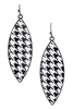 Houndstooth dangle earrings