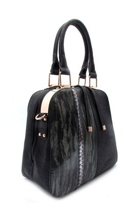 black designer handbag with longer strap included