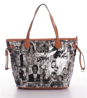 Patent Leather Tote Handbag